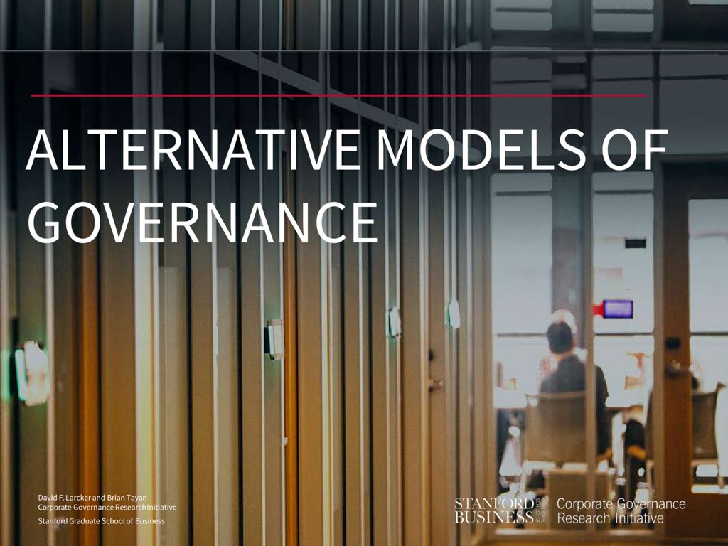 Miniature of Alternative Models of Governance