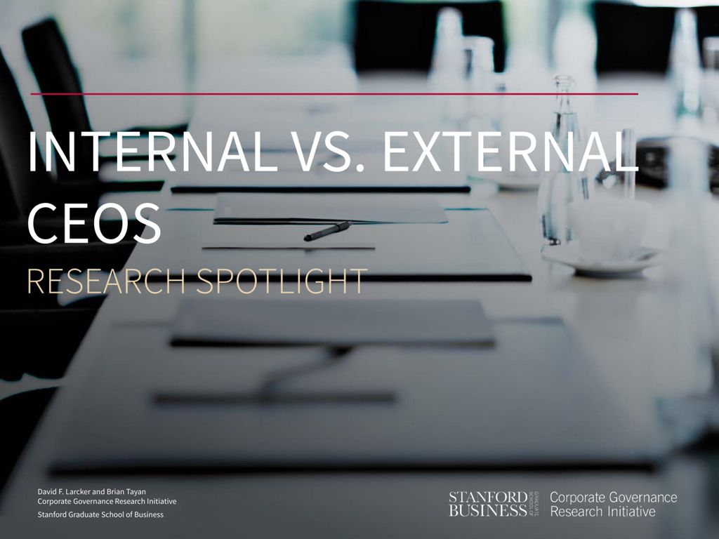 Miniature of Internal vs. External CEOs