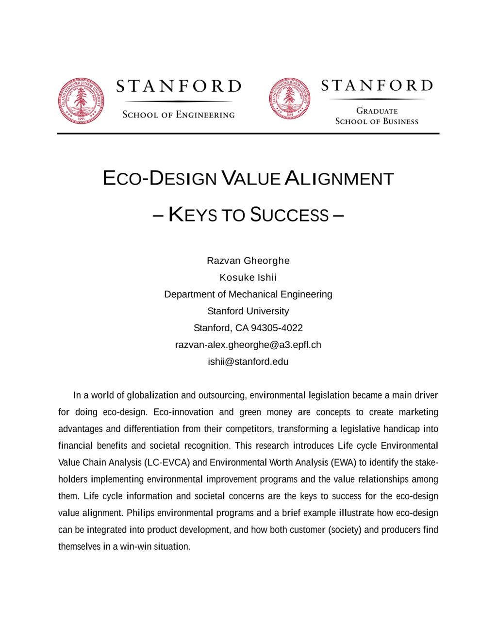 Miniature of Eco-Design Value Alignment: Keys to Success