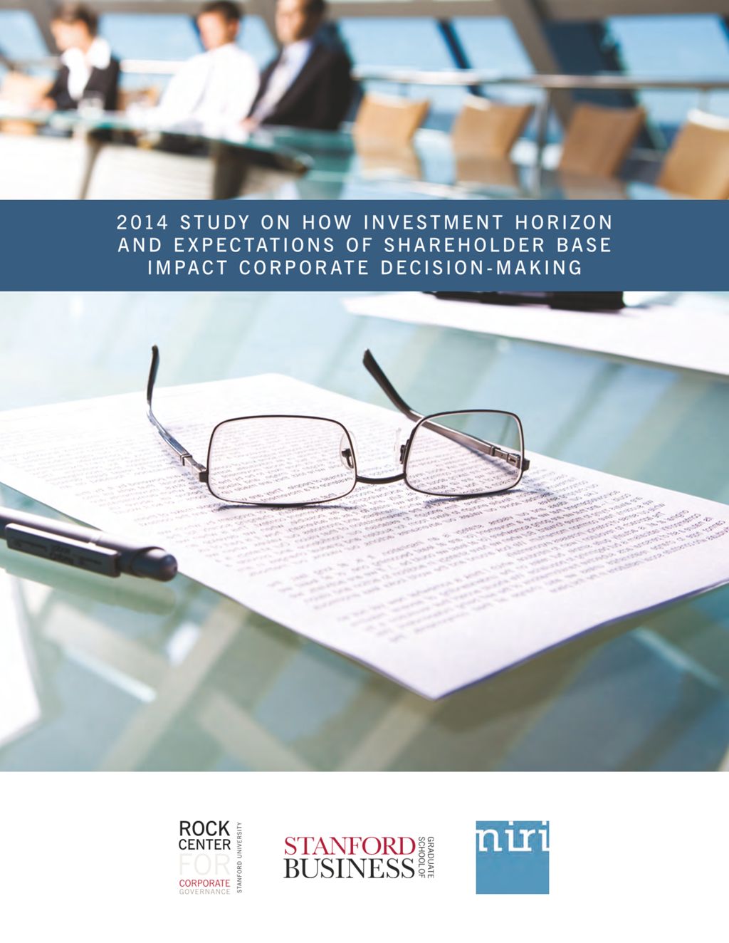 Miniature of 2014 Study on How Investment Horizon and Expectations of Shareholder Base Impact Corporate Decision-Making