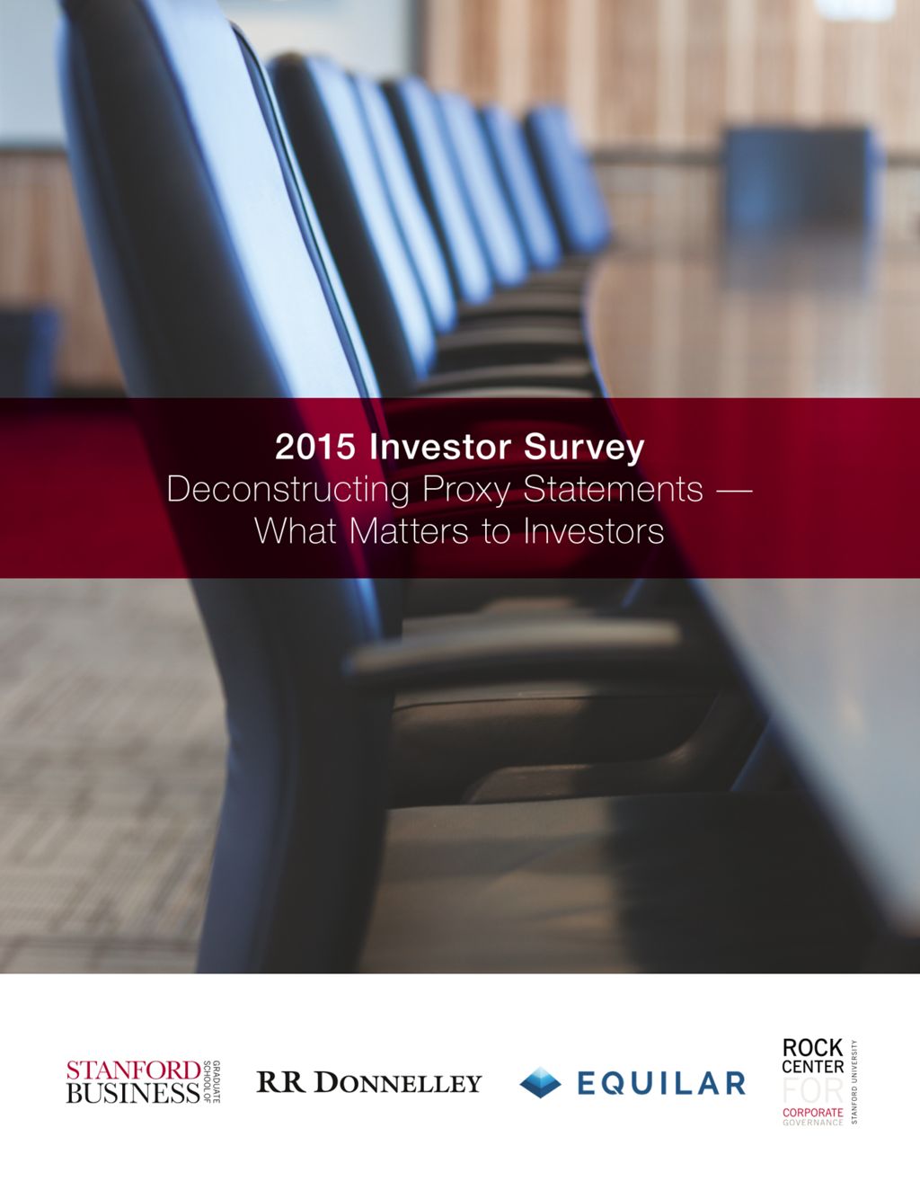 Miniature of 2015 Investor Survey: Deconstructing Proxy Statements — What Matters to Investors