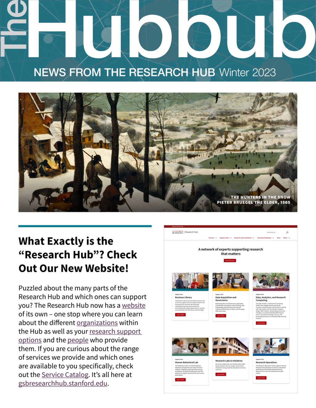 Miniature of The Hubbub, News from the Research Hub